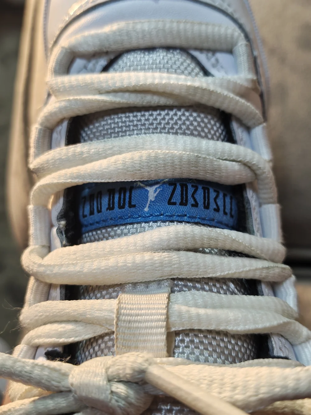 Jordan Kids White and Light Gray Low-Top Sneakers